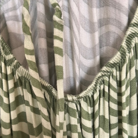 Wild Fable Green Animal Print Maxi Dress Sz L - Picture 8 of 13